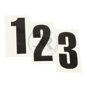 STARTNUMMER SORT MED TRANSPARENT BAKGRUNN