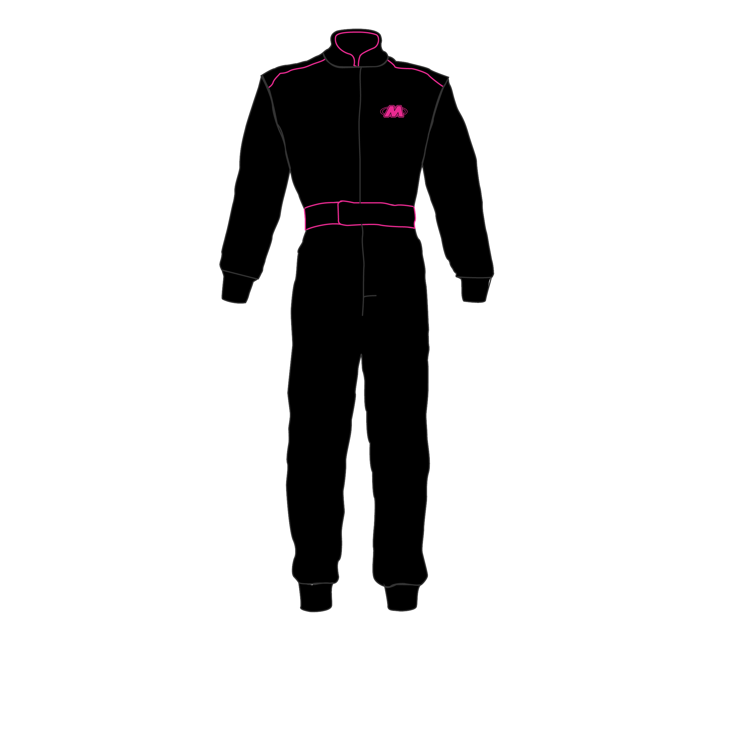 MIR 50 - KJØREDRESS LEVEL 2 - SORT/ROSA