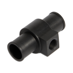 T-STYKKE FOR VANN TEMPERATUR SENSOR - SORT ALUMINIUM