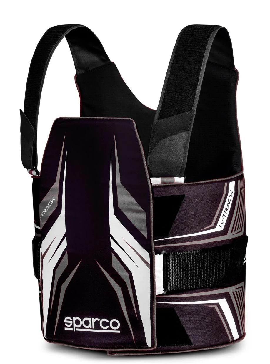 SPARCO K-TRACK RIBBEINSBESKYTTER SORT/GRÅ CIK-FIA 8870-2018