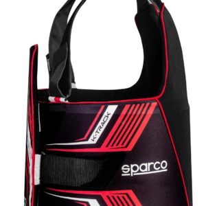SPARCO K-TRACK RIBBEINSBESKYTTER SORT/RØD CIK-FIA 8870-2018