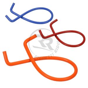 SILICONE VANNSLANGE, 90° DOBBEL BØY L.1200MM